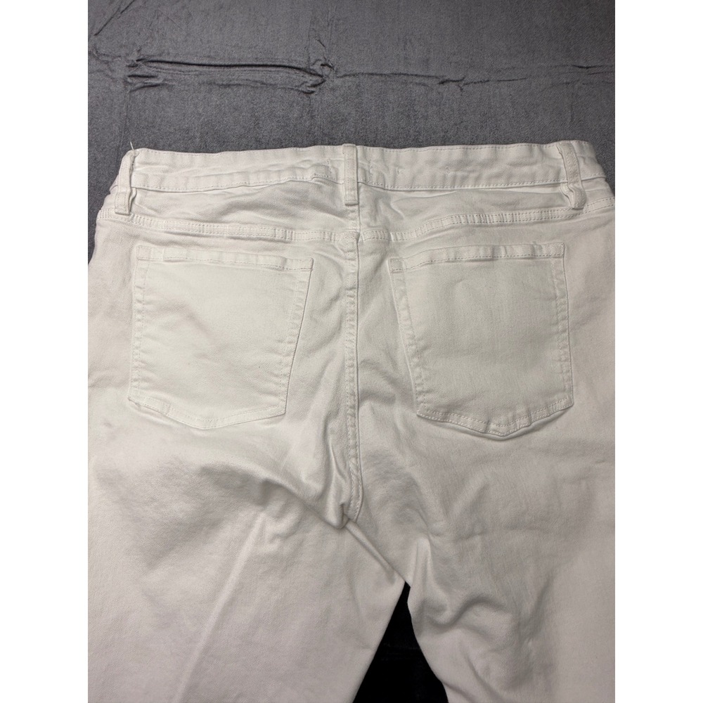 Ava & Viv Women's White Mid Rise Skinny Jeans Size 20 Stretch Plus Size Denim - Picture 4 of 11